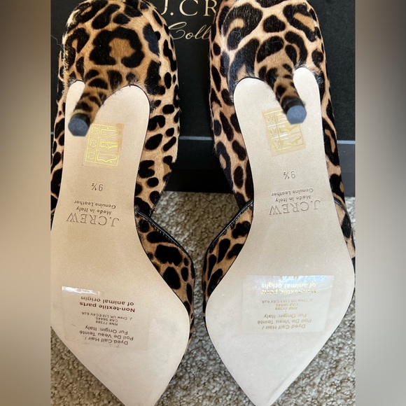 J. CREW   LEOPARD HAIR CALF   D'ORSAY PUMPS         Size: 9.5        ***NWT*** - Picture 10 of 15
